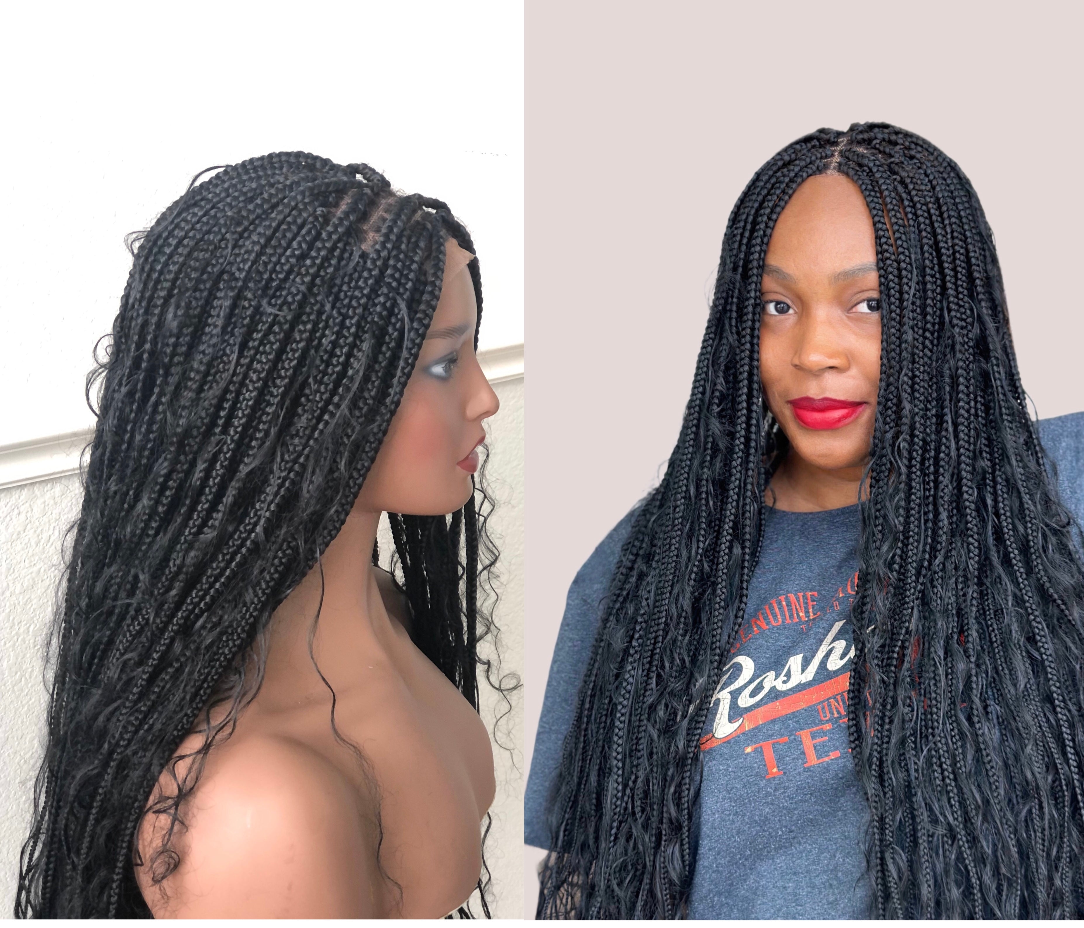 Boho Braids Wig by Jara Hair | Realistic Full Lace Braided Wigs