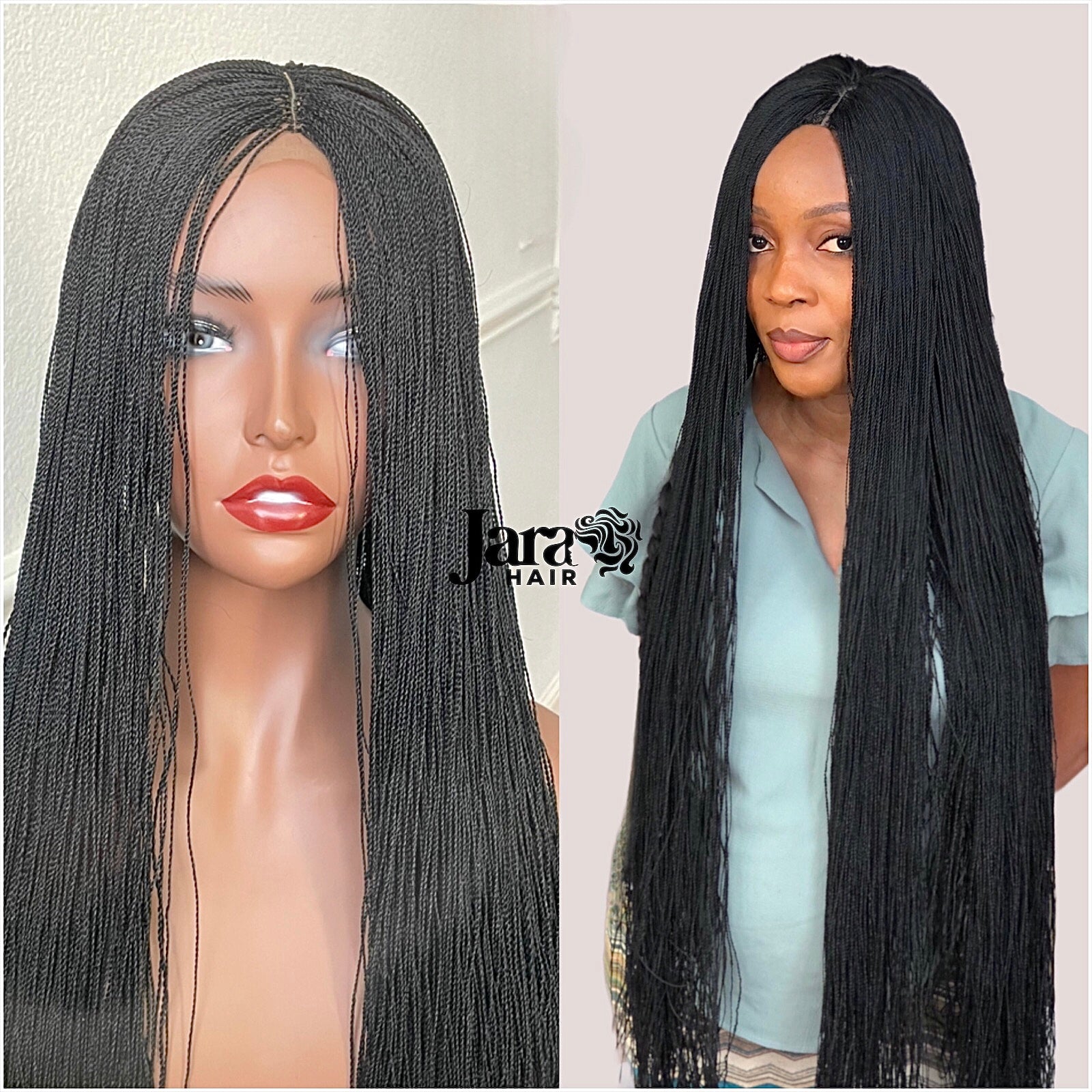 Lace Front Micro Braid Wig by Jara Hair