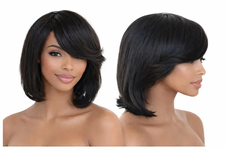 Layered Bob Side Bangs-Sloane
