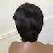 Short Black Pixie Wig with Bangs-Merlot