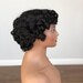 Short Black Curly Pixie Wig-Onyx
