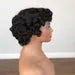 Short Black Curly Pixie Wig-Onyx